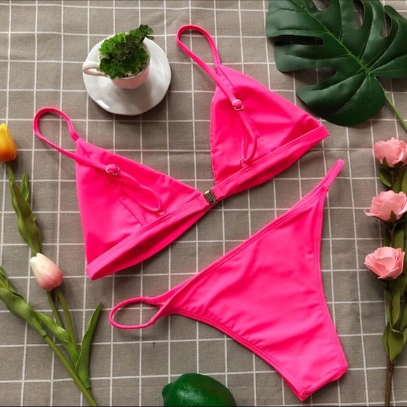 🆕Mallory Neon Pink Cheekie Bikini Bottoms - Picture 5 of 6